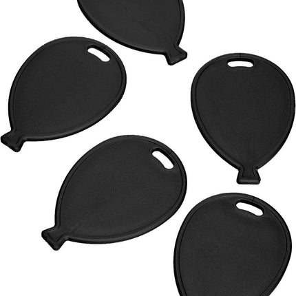 20 Plastic Balloon Shaped Weights - Black