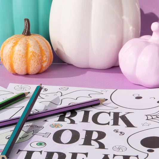 A4 Halloween Colouring Posters – Spooky Designs Activity Arts and Crafts