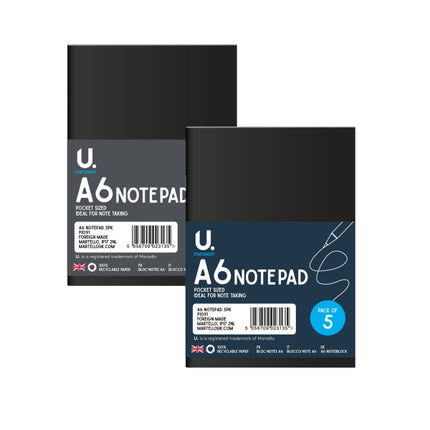 A6 Notepads - 5 Pack