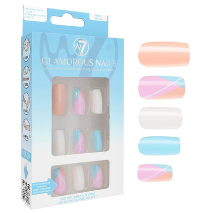 W7 Cosmetics Glamorous False Nails - Spring Break