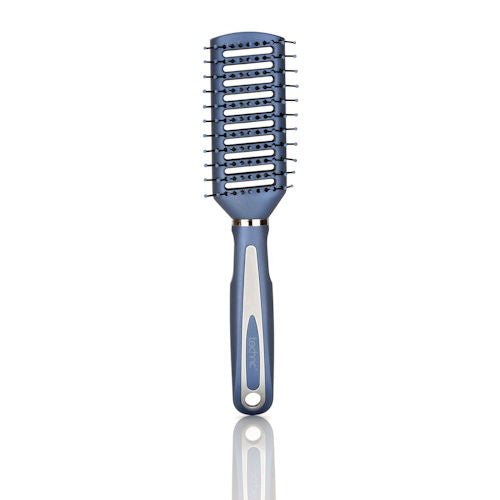 Technic Cosmetics Rubberised Handbag Hairbrush Vent - Hair Styling Portable Tool Brush