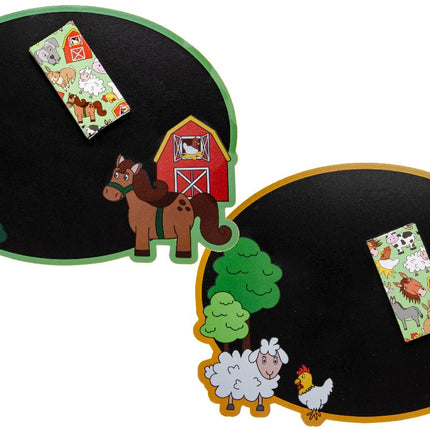 Farm Animal Blackboard & Chalk