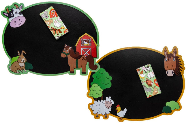 Farm Animal Blackboard & Chalk