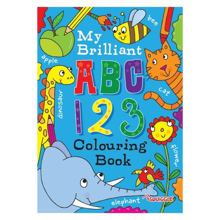 A4 ABC 123 Colouring Book - Assorted