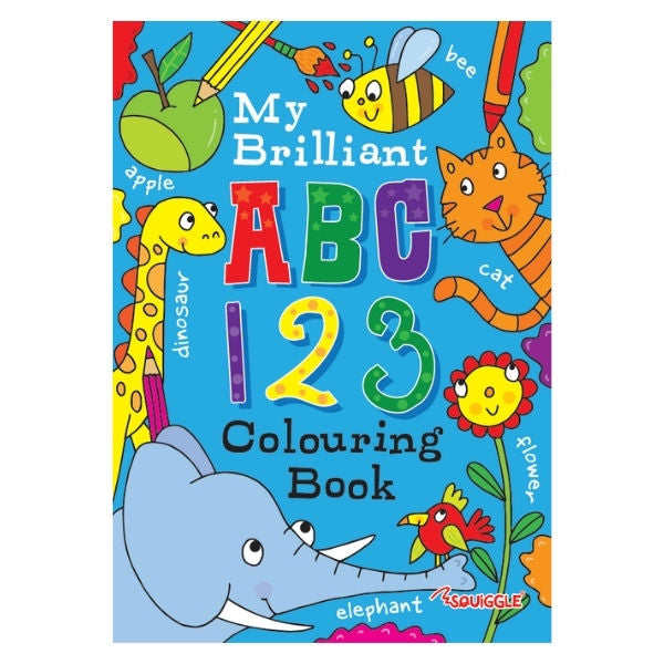 A4 ABC 123 Colouring Book - Assorted