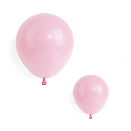 Pearlised Baby Pink 7" Latex Balloons – 100 Pack