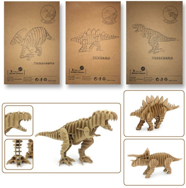 Large Cardboard 3D Dinosaur Model (Single)
