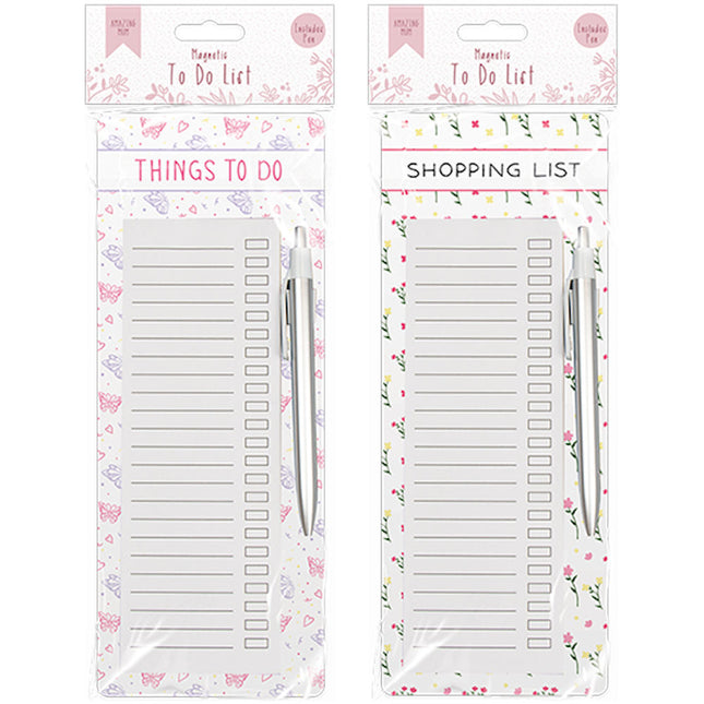 Mothers Day Magnetic To-Do List & Pen - Assorted