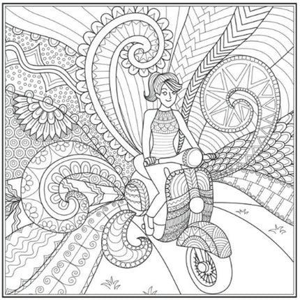 Peace Love Advanced Colouring Book - Single Assorted