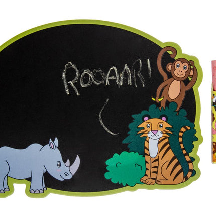 Wild Animal Blackboard & Chalk