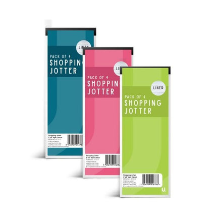 Shopping To Do List Lined Jotter Pack - 4 Pack