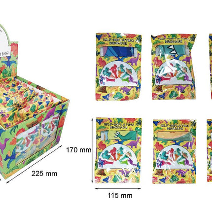 Dinosaur Self-Inflating Handheld Balloons - 6 Pack