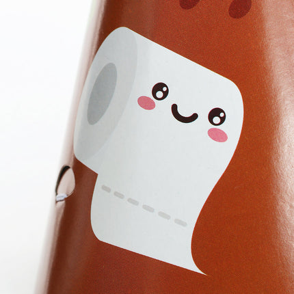 Emoji Poo Paper Party Hats - 12 Pack