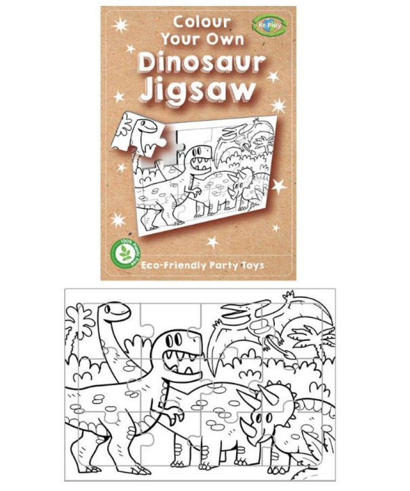 Re:Play Mini Dinosaur Colour Your Own Jigsaw Puzzle (Single)