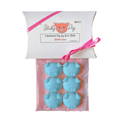 6 Pack Wax Melt Pigs - Bubble Gum