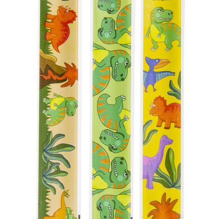 Dinosaur Slap Bracelets - 6 Pack