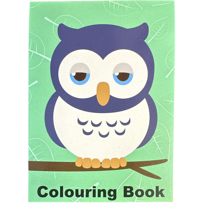 Cute Owls Mini Colouring Book - Assorted
