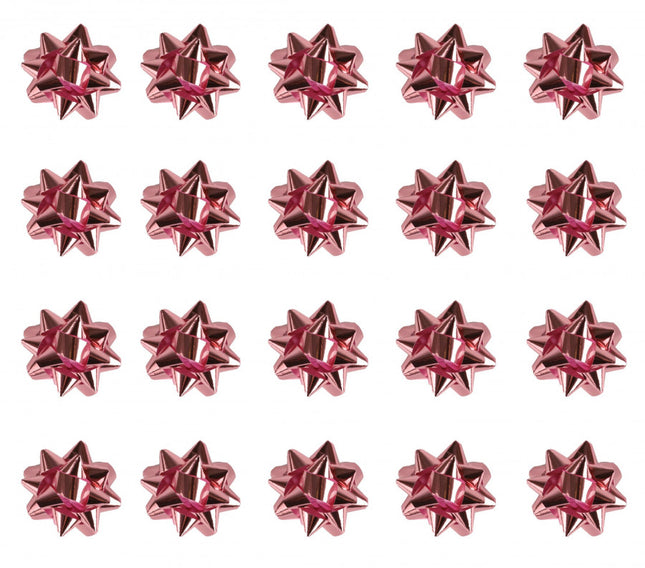 Medium Rose Gold Foil Bows - 20 Pack