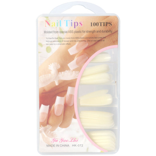 Natural False Full Cover Nails - 100 Pack