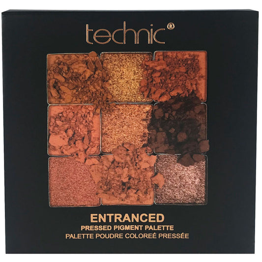 Technic Cosmetics 9 Colour Pressed Pigment Eyeshadow Palette - Entranced
