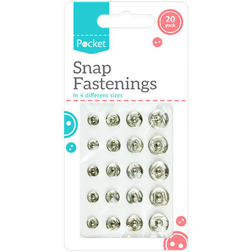 Snap Fastenings - 20 Pack