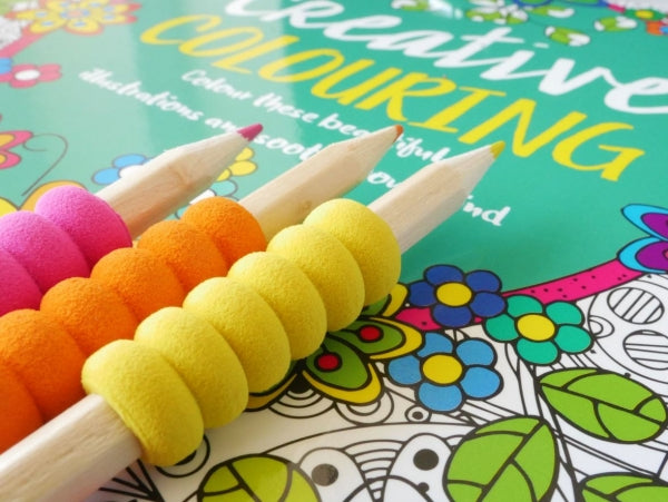 6 Soft Grip Colouring Pencils