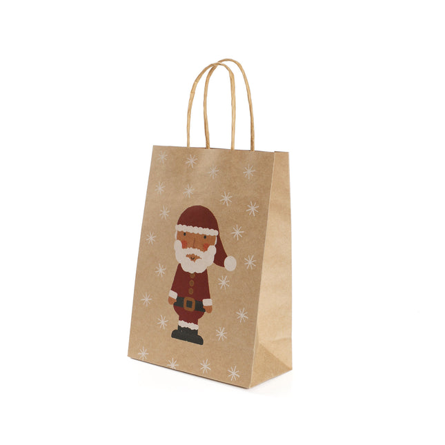 Kraft Santa Paper Party Bags – 6 Pack