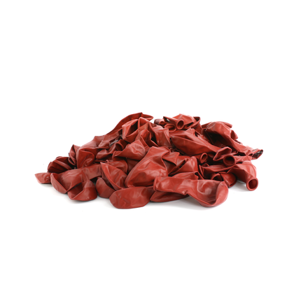 Pearlised Burgundy 7" Latex Balloons – 100 Pack