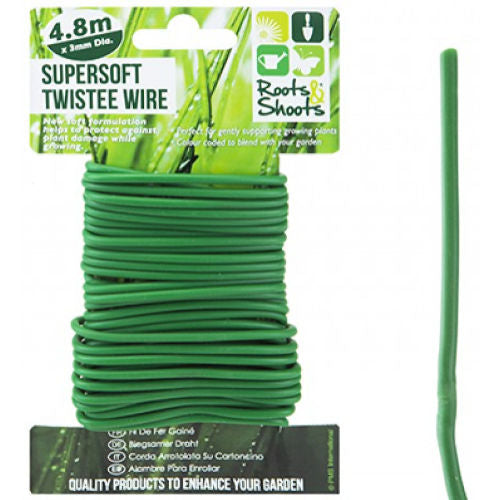 Garden Supersoft Twistee Wire - 4.8m x 3mm