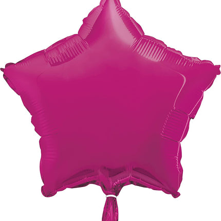 Hot Pink 18" Star Foil Balloon