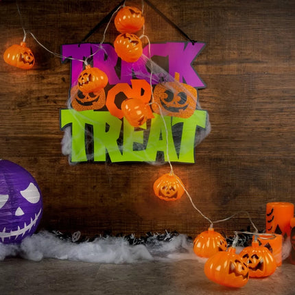 10 String LED Halloween Pumpkin Lights