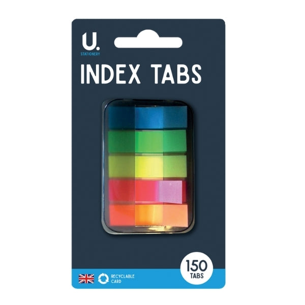 150 Coloured Index Tabs