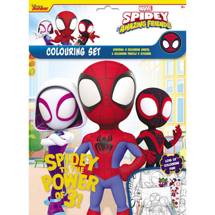 Spidey & Friends Colouring Set