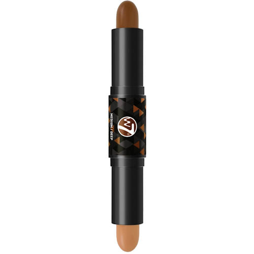 W7 Cosmetics Contour Stick Medium Deep - Double Ended Sculpting Highlighting Blendable Long Lasting Smooth Finish