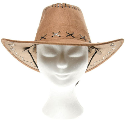 Leatherlook Cowboy Hat - Assorted