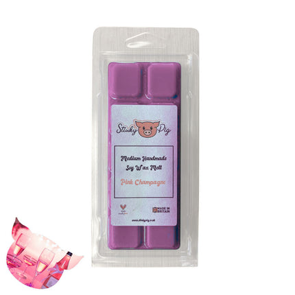Stinky Pig Highly Scented Soy Wax Melt Clam - 50g Pink Champagne