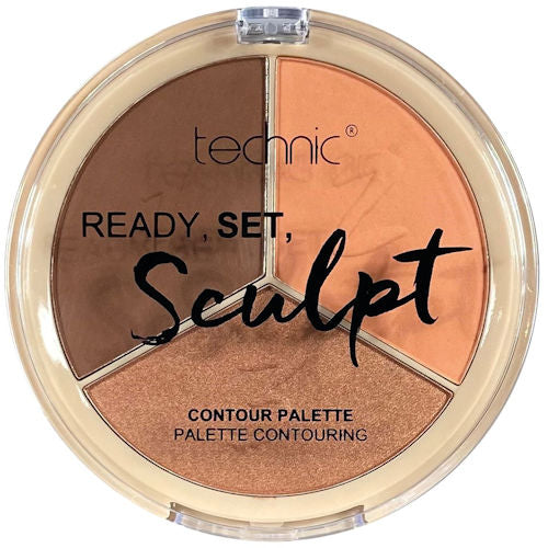 Technic Cosmetics Ready Set Sculpt Contour Palette Warm - Makeup Beauty Contouring Palette