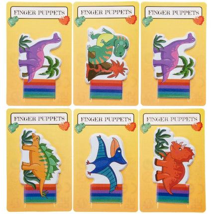 Dinosaur Finger Puppets - 6 Pack
