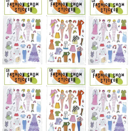 Fashion Show Sticker - 6 Pack