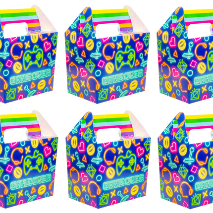 Gamer Party Food Lunch Boxes - 6 Pack