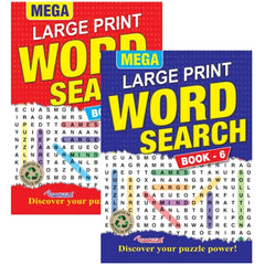 A4 Mega Large Print Word Search Book