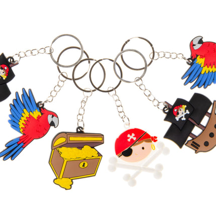 Pirate Keychains - 6 Pack