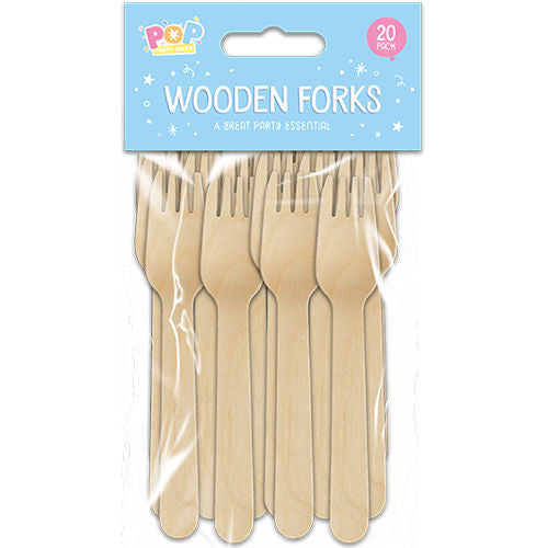 Wooden Forks - 20 Pack