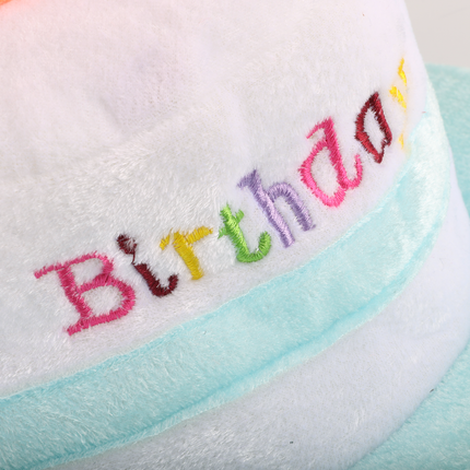 Adult Light Up Happy Birthday Hat - Blue