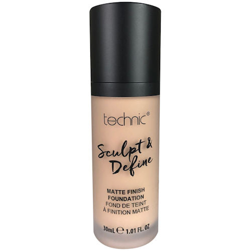 Technic Cosmetics Sculpt & Define Matte Finish Medium To Full Coverage Foundation - Beige
