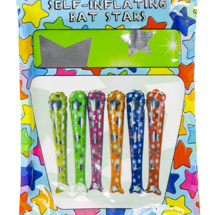 Self-Inflating Stars Baseball Bats - 6 Pack