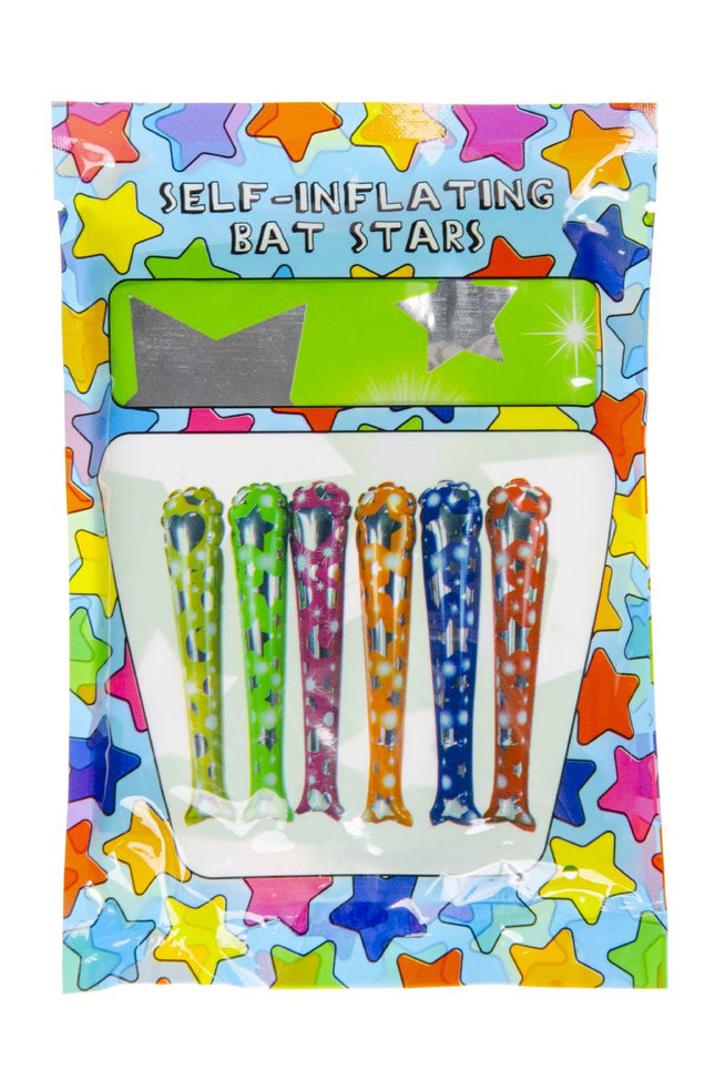 Self-Inflating Stars Baseball Bats - 6 Pack