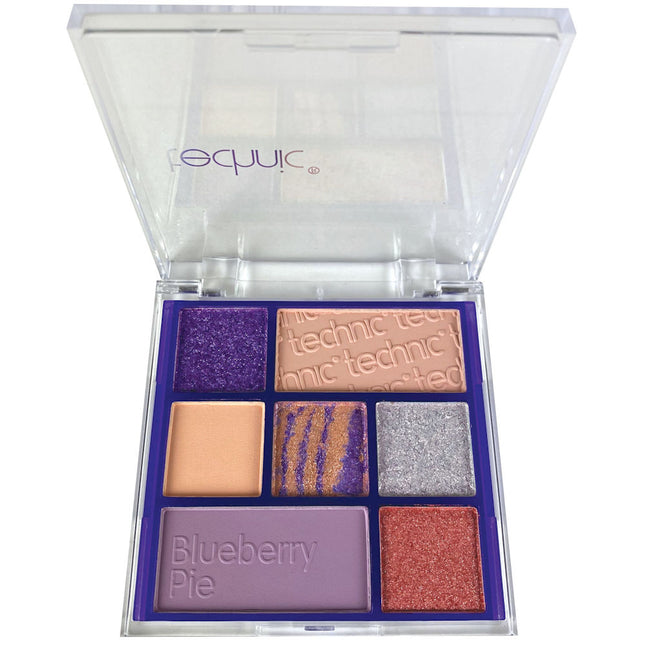 Technic Cosmetics 7 Colour Pressed Pigment Eyeshadow Palette - Blueberry Pie