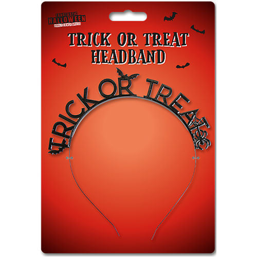 Halloween Trick Or Treat Headband - Festive Holiday Costume Accessory Spooky