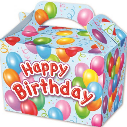 Blue Happy Birthday Boxes - 10 Pack